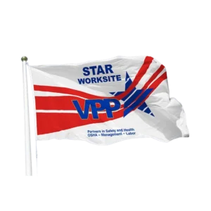 National Capital Flag - OSHA VPP flag mockup