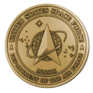 US Space Force Brass Medallion