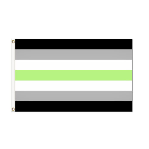 A-Gender Pride Flag Grommets Finish