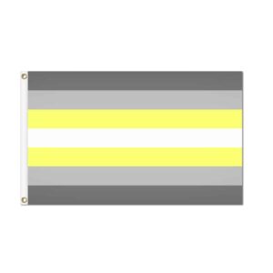 Demigender Pride Flag Grommets Finish