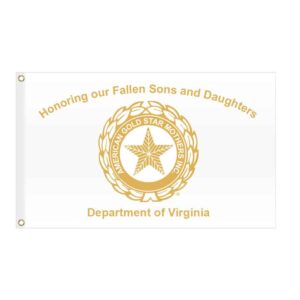 Customizable Gold Star Mothers Flag Grommets Finish