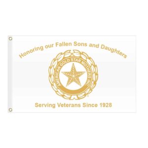 Gold Star Mothers Flag Grommets Finish
