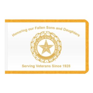American Gold Star Mothers Flag Fringe Finish