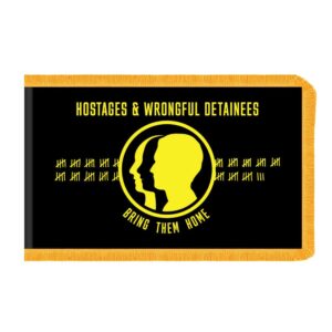Hostages and Wrongful Detainees Flag Fringe Finish