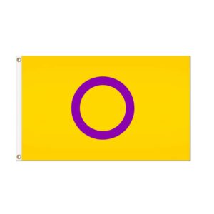 Intersex Pride Flag Grommets Finish