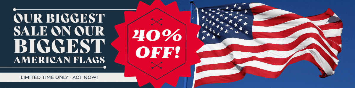 large us flag 40 off