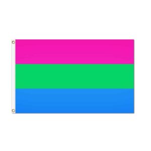 Polysexual Pride Flag Grommets Finish