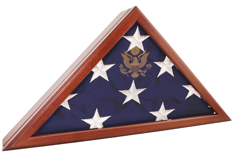 Presidential Flag Case Great Seal - Walnut 2 Presidential Flag Case Great Seal Walnut