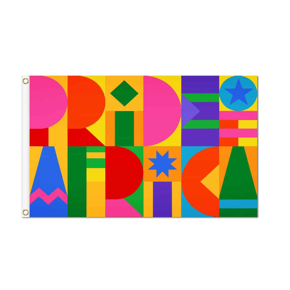 Pride of Africa Flag - Grommets 2 Pride of Africa Flag Grommets Finish