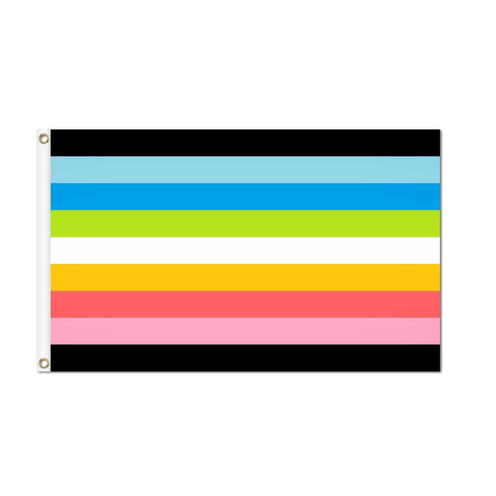 Queer Pride Flag - Grommets 2 Queer Pride Flag Grommets Finish