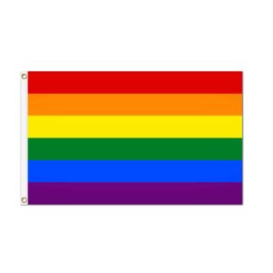Traditional Pride Flag Grommets Finish
