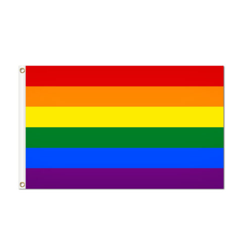 Traditional Pride Flag Grommets Finish