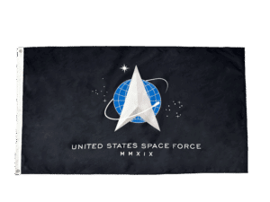 United States Space Force Flag Grommets Finish