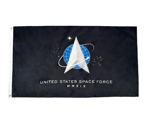 United States Space Force Flag Grommets Finish