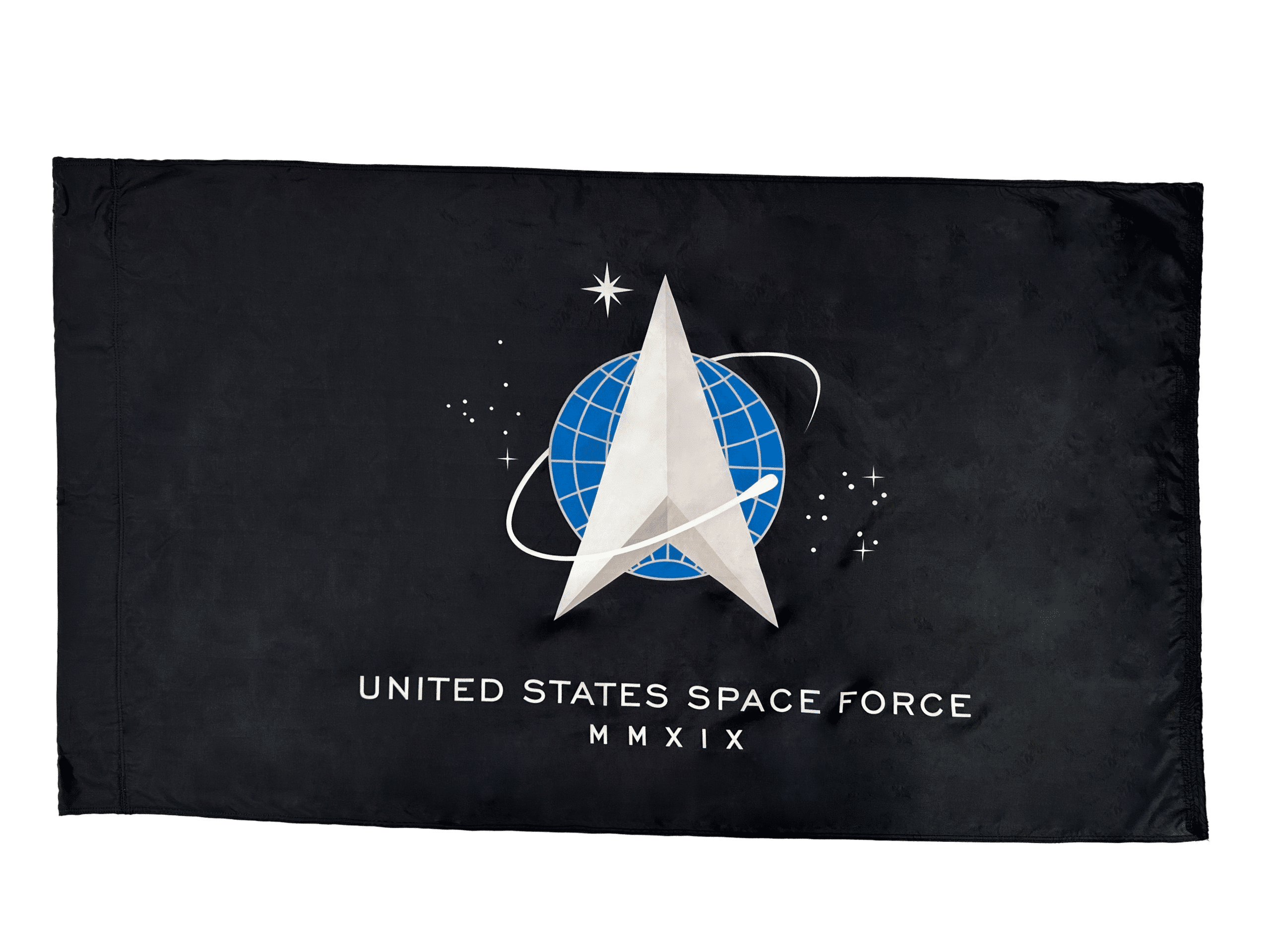 Space Force Flag - Pole Hem 2 United States Space Force Flag Pole Hem Finish