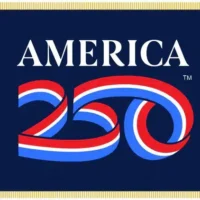 Official America 250™ Blue Flag - Fringe