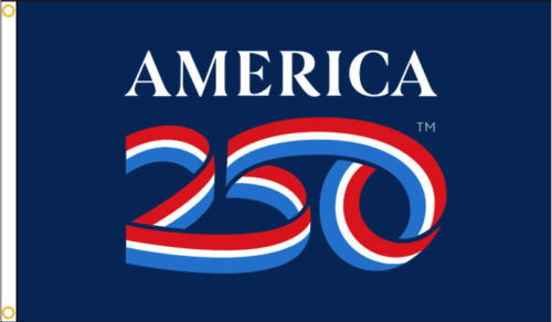 Official America 250™ Blue Flag