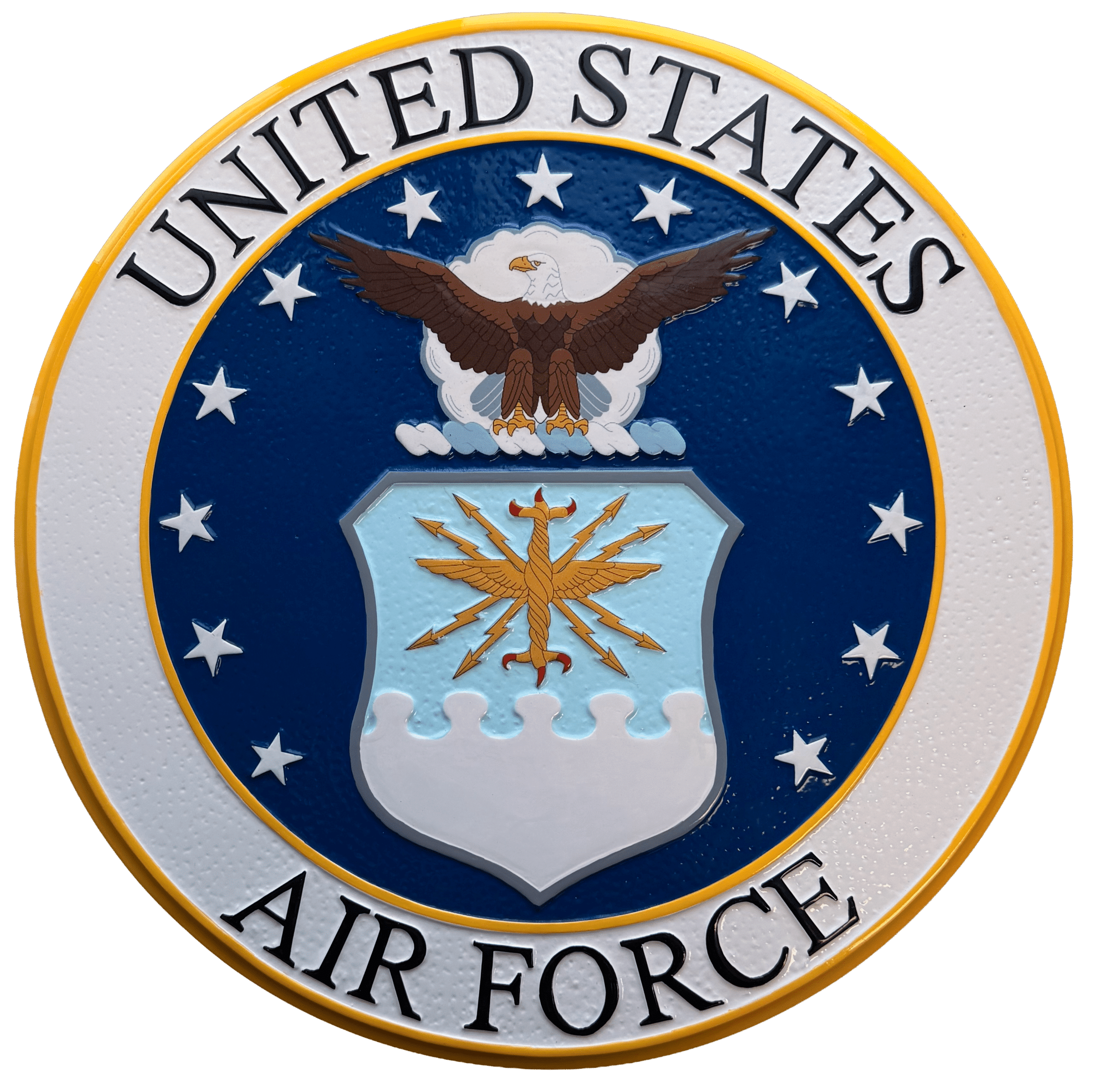 Air Force Wall Seal - Painted Wood 2 Air Force Wall Seal Painted Wood Finish