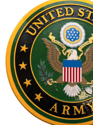 Army Wall Seal Close Up