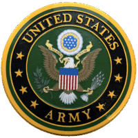 Army Wall Seal - Painted Wood