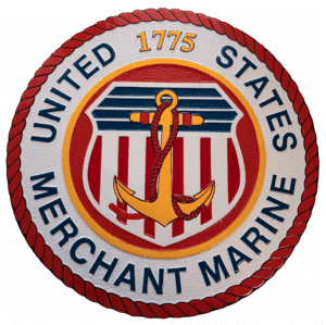 Merchant Marine Wall Seal Painted Wood Finish