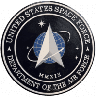 Space Force Wall Seal Painted Wood