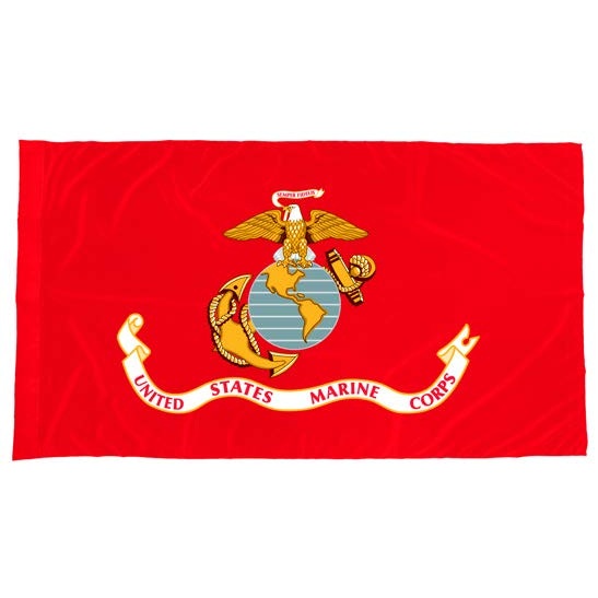Marine Corps Flag - Pole Hem 8 Marine Corps Flag Pole Hem