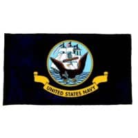 Navy Flag - Pole Hem