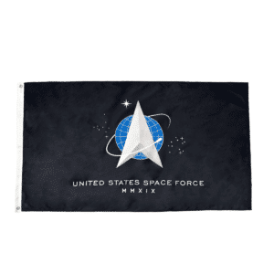 United States Space Force Flag Grommets Finish
