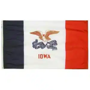 Iowa Flag Grommets Finish